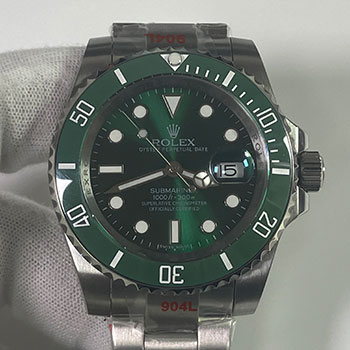 【品質2年無料保証】 ROLEX ロレックス サブマリーナー Ref.116610LV 紳士腕時計 Asian ETA ムーブ搭載 グリーン文字盤